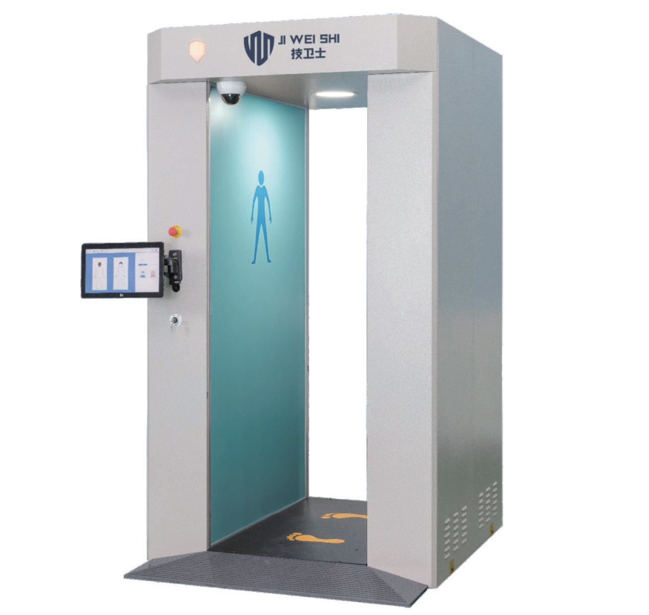 MMW Security Body Scanner with AI Detection & Temperature Check